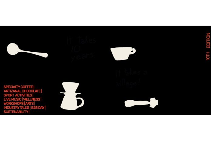Bannerul oficial al editiei a zecea a Slow Coffee Festival