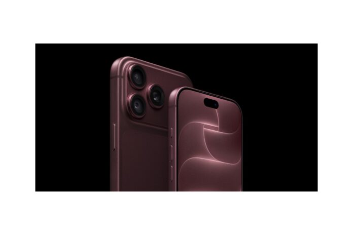 iPhone 18 Pro si iPhone 18 Pro Max in culoarea burgundy, cu modulul de camere vizibil