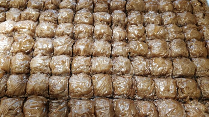 Baclava porționată